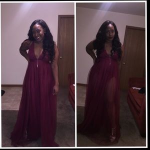 Maroon Homecoming/prom dress